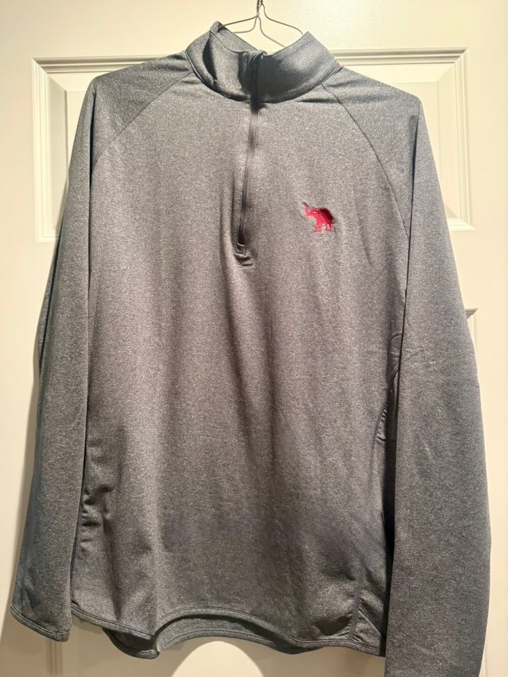Levelwear Alabama Crimson Tide Elephant 1/4 Zip Pullover Gray XL/TG